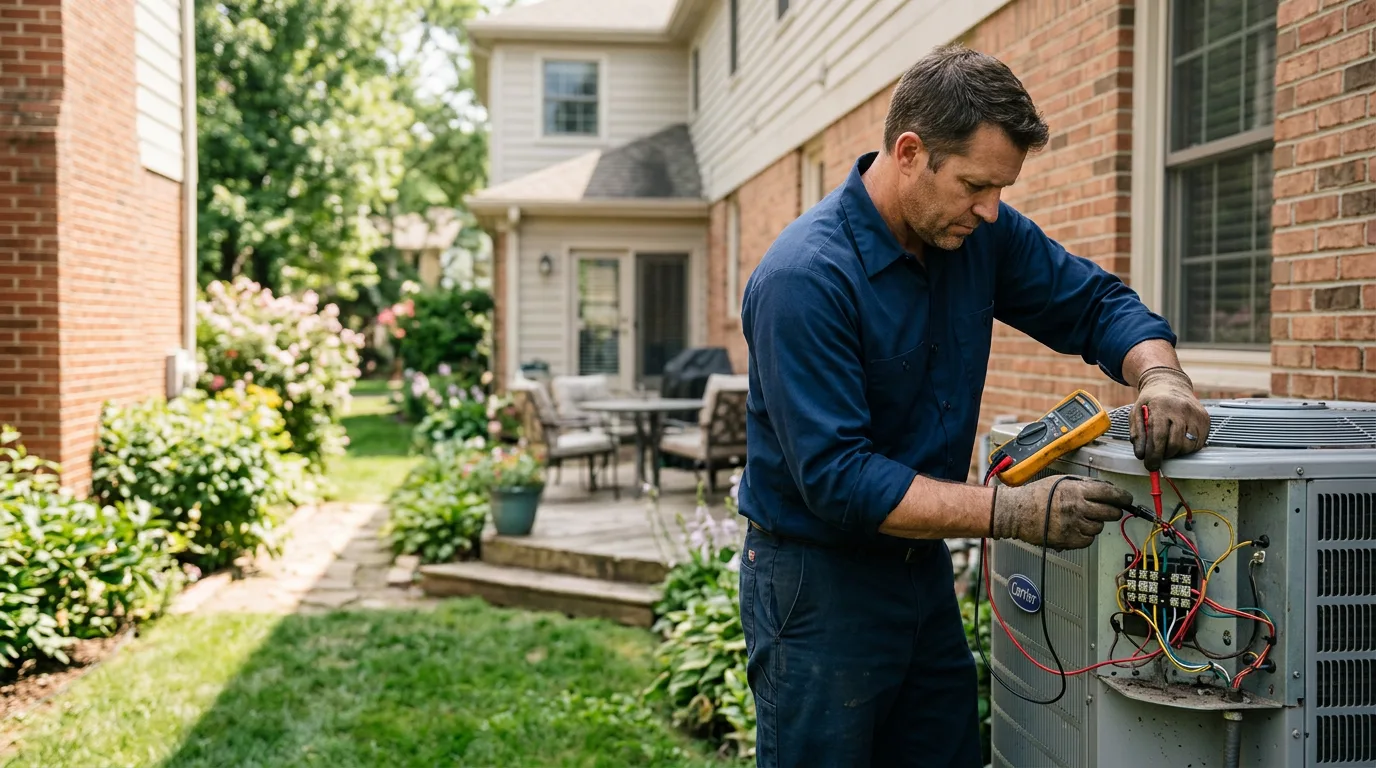 HVAC technician working near Fork, MD